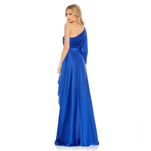 NWT SOLD OUT Cobalt blue sz 6 Mac Duggal gown - Picture 2 of 11